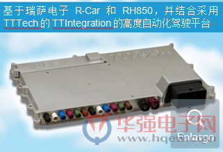 瑞萨电子与TTTech合作推出可加快量产步伐的高度自动化驾驶平台