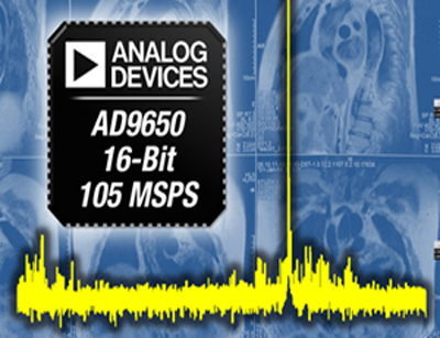 ADI推出低功耗低噪声16位双通道ADC AD9650