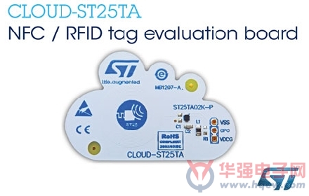 ST推出基于ST25TA02K芯片的CLOUD－ST25TA评估板