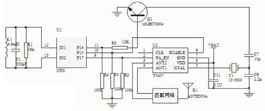 胎压传感模块的原理图
