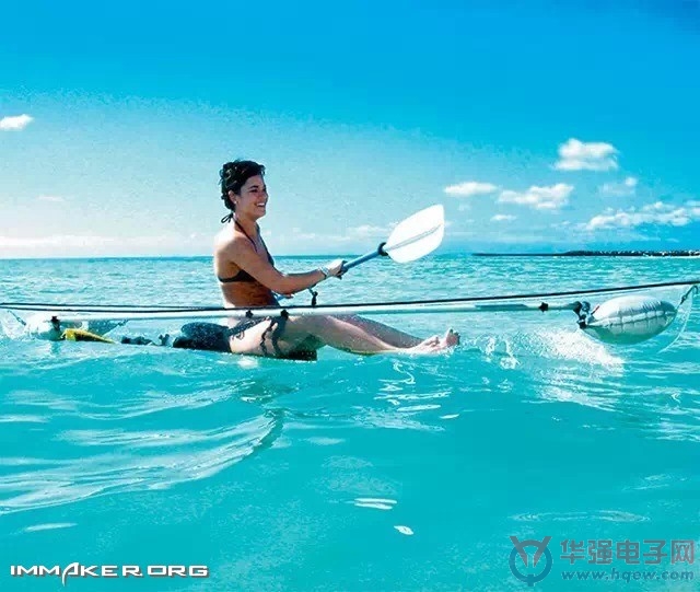 能一览海底的透明划艇