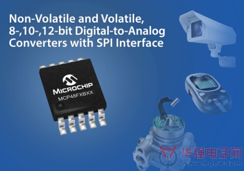 Microchip新型数模转换器集成EEPROM，可在掉电时保留设置