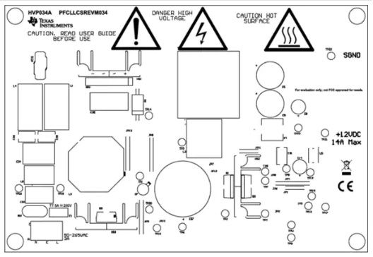 德州仪器PFCLLCSREVM034模块，用于评估UCC28056B，UCC25604和UCC24624器件