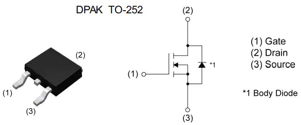 RD3U041AAFRA N-Ch 250V 4A功率MOSFET的介绍、特性、规格参数及引脚功能图