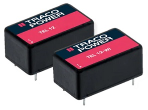TRACO Power TEL 12和TEL 12WI系列12W DC/DC转换器的介绍、特性及用用