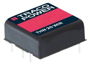 TRACO Power THN 20WIR系列加固型20W DC/DC转换器的介绍、特性、及规格