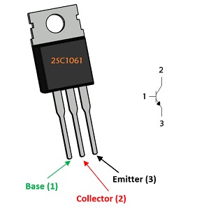 2SC1061 NPN功率晶体管，通常用于高功率放大器电路应用中