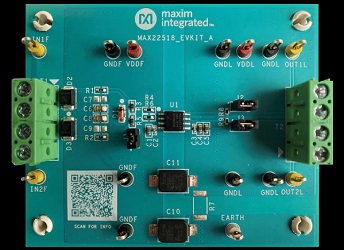 MAX22518EVKIT评估套件_特性_引脚功能图及所需设备