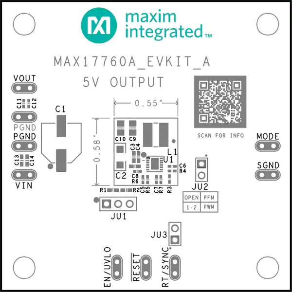 MAX17760AEVKIT转换器评估板_特性_功能结构图_配套工作设备及应用