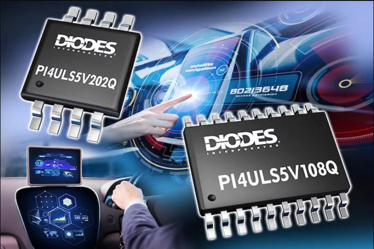 PI4ULS5V108Q和PI4ULS5V202Q –用于汽车信息娱乐应用的8位和2位电平转换器