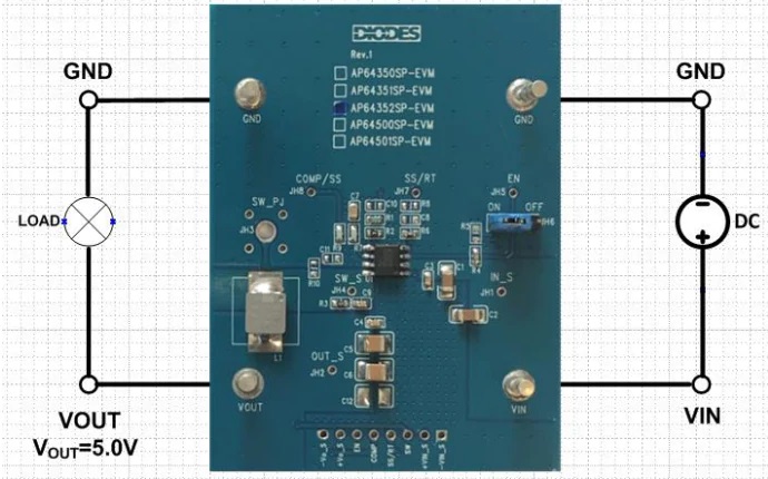 AP64352QSP-EVM Eval电路板介绍_特性_功能结构图_及电路原理图