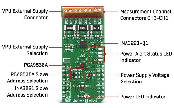 具有警示功能的电压电流监视器Mikroe VCP Monitor 2 Click_特性_功能结构图及应用