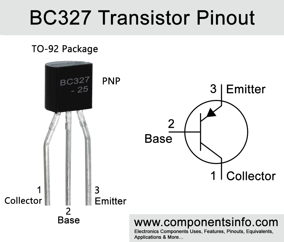 BC327_可用于电子电路中的开关和放大目的的通用PNP BJP晶体管