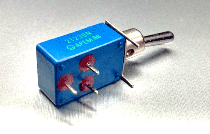 21236N PCB安装SPDT拨动开关_引脚配置_功能规格