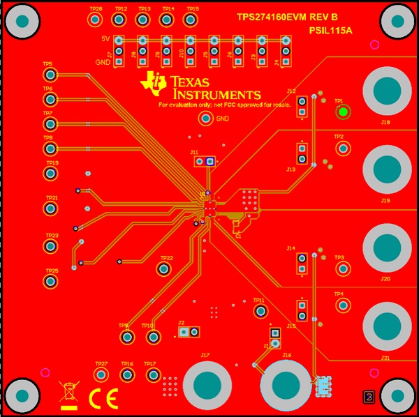 高端开关产品组合TPS274160A和TPS274160B器件的评估模块TPS274160EVM介绍及特性